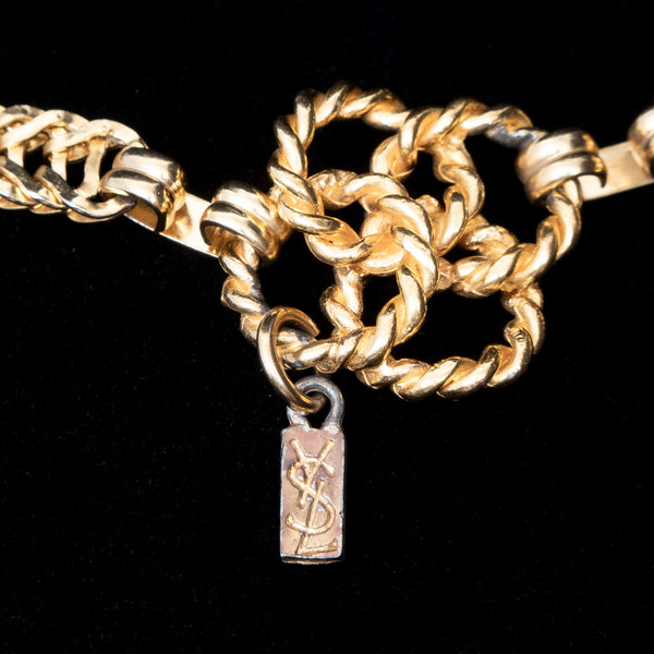 Ysl gold chain belt top