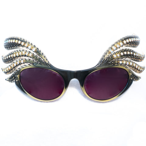 1950s French Rhinestone Sunglasses