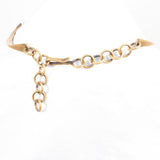 Jack Boyd Studio Bronze Brutalist Set Vintage - Necklace - Bracelet - Buckle  - Rhinestone Rosie