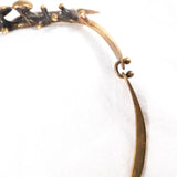 Jack Boyd Studio Bronze Brutalist Set Vintage - Necklace - Bracelet - Buckle  - Rhinestone Rosie