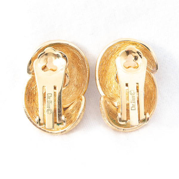 Christian Dior Smooth Rhinestone Knot Earrings – Rhinestone Rosie