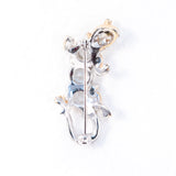 Lizard and Turtle Crystal Rhinestone Brooches vintage unsigned Reja- Rhinestone Rosie