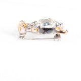 Lizard and Turtle Crystal Rhinestone Brooches vintage unsigned Reja- Rhinestone Rosie