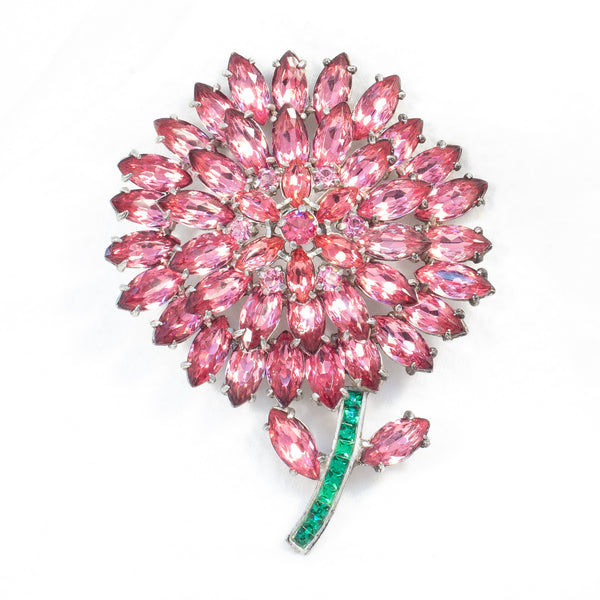 Pink rose brooch store