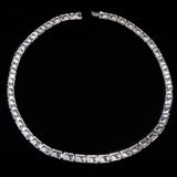 Bogoff Red Rhinestone Necklace vintage - Rhinestone Rosie
