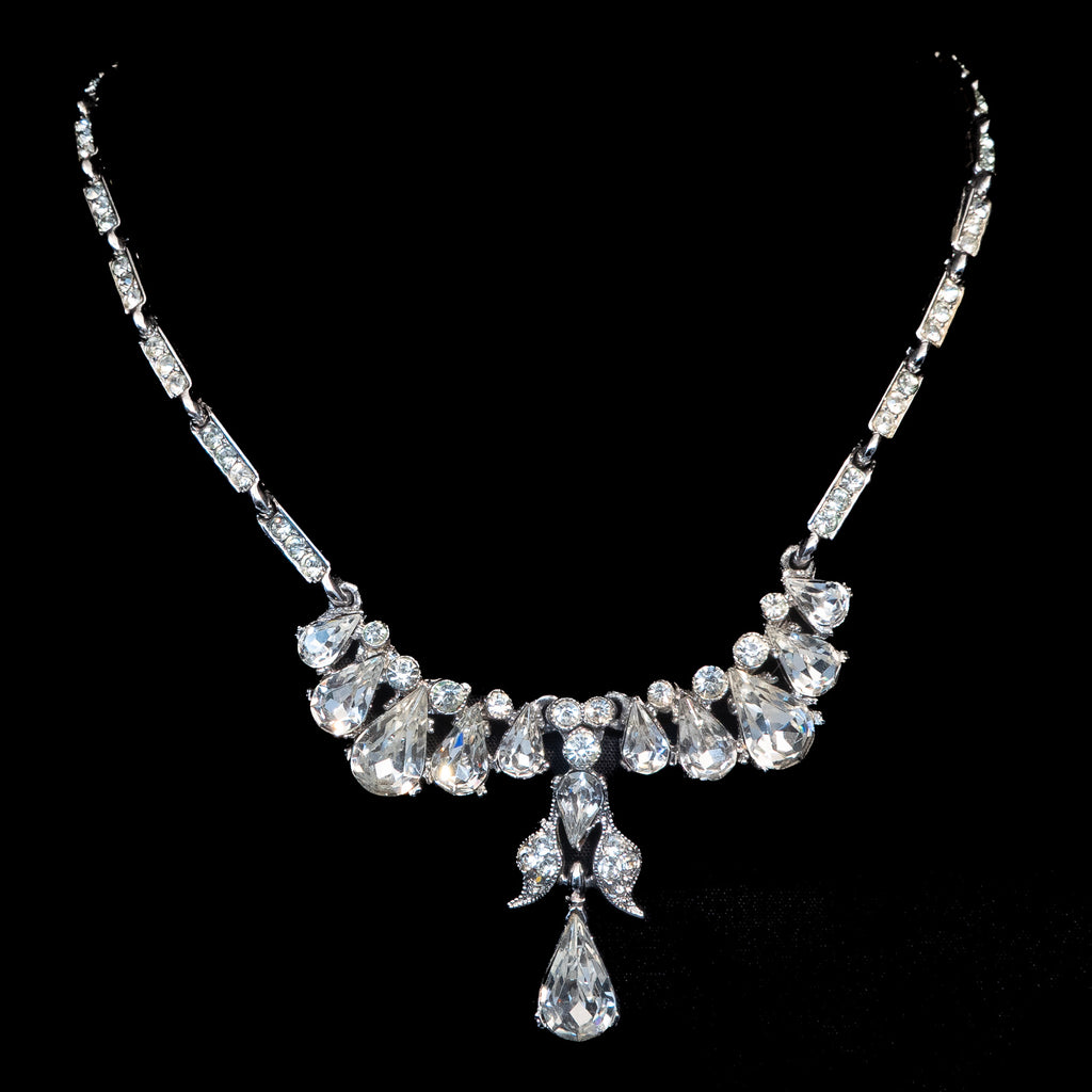 Bogoff Rhinestone Necklace vintage - Rhinestone Rosie