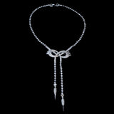 Boucher Rhinestone Bow Necklace 2900 vintage - Rhinestone Rosie