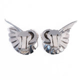 Boucher Rhinestone Wing Earrings 3380 vintage - Rhinestone Rosie