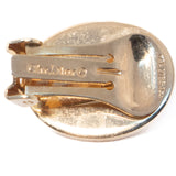 Christian Dior Lapis Glass Earrings vintage - Rhinestone Rosie