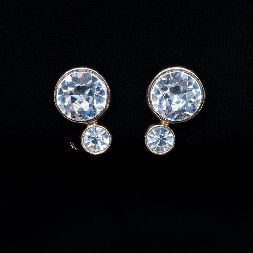Christian Dior Rhinestone Earrings vintage - Rhinestone Rosie
