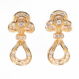 Christian Dior Rhinestone Earrings pierced vintage - Rhinestone Rosie