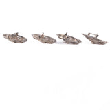 Cini Flower Brooches_Set of 4 _sterling silver vintage - Rhinestone Rosie