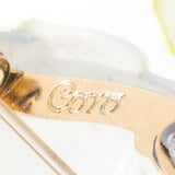 Coro Artichoke Brooch vintage - Rhinestone Rosie