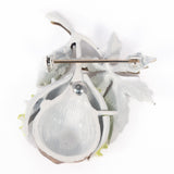 Coro Chestnut Brooch vintage - Rhinestone Rosie