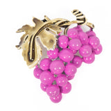 Coro Grape Brooch vintage - Rhinestone Rosie