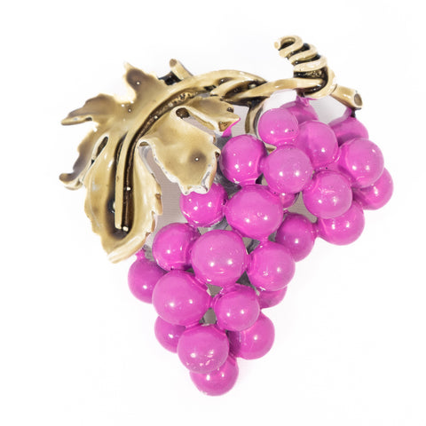 Coro Grape Brooch