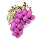 Coro Grape Brooch vintage - Rhinestone Rosie