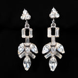 Coro Rhinestone Dangle Earrings vintage - Rhinestone Rosie