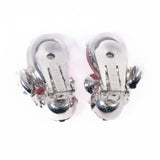 Eisenberg Pink Rhinestone Earrings vintage - Rhinestone Rosie