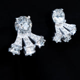 Eisenberg Rhinestone Earrings Sterling vintage - Rhinestone Rosie