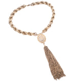 Tassel Necklace by Ernest Steiner vintage - Rhinestone Rosie