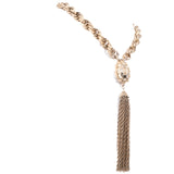 Tassel Necklace by Ernest Steiner vintage - Rhinestone Rosie
