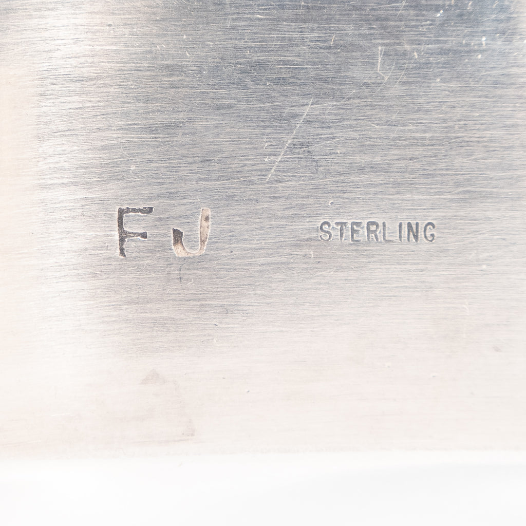 Sterling Silver Grooved Set by Francis Jones – Rhinestone Rosie