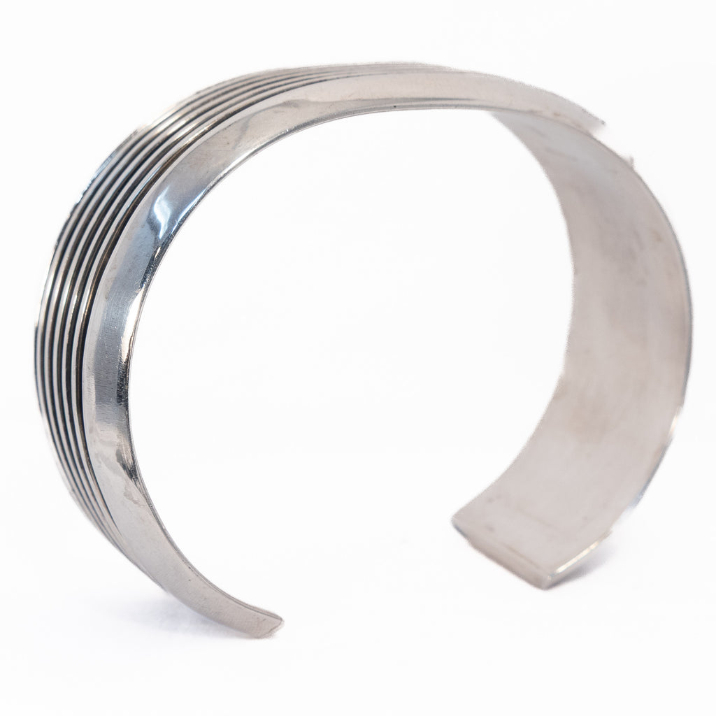 FRANCIS JONES ナバホ　FJ バングル　Sterling FJ Sterling Silver Grooved Set by Francis Jones – Rhinestone Rosie