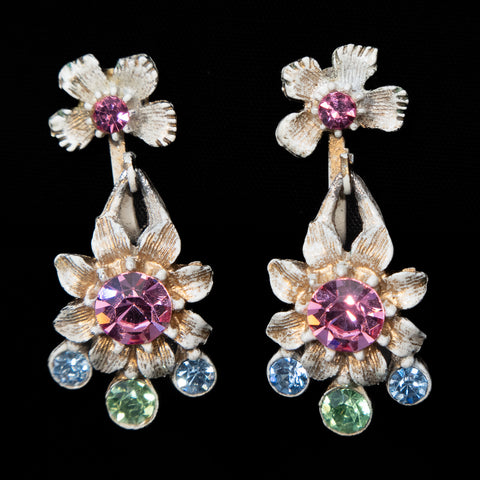 Florenza White Pastel Earrings