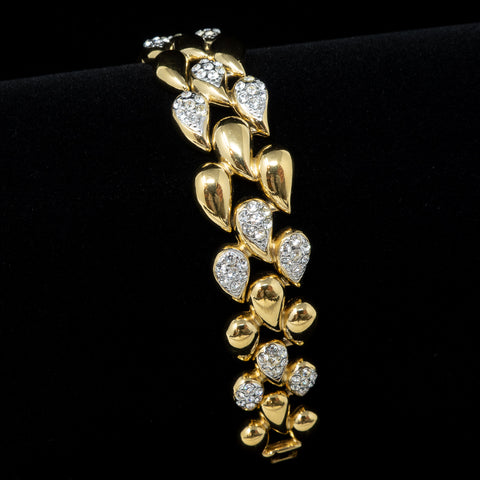 Givenchy Rhinestone Droplet Bracelet