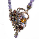 Heidi Daus Flower Necklace vintage - Rhinestone Rosie