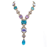 Heidi Daus Aurora Borealis Necklace / Bracelet Convertible Set - Rhinestone Rosie