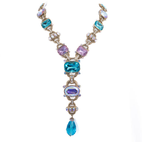 Heidi Daus Aurora Borealis Necklace / Bracelet Convertible Set