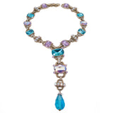 Heidi Daus Aurora Borealis Necklace / Bracelet Convertible Set - Rhinestone Rosie