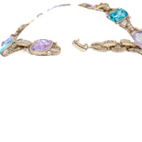 Heidi Daus Aurora Borealis Necklace / Bracelet Convertible Set - Rhinestone Rosie