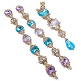 Heidi Daus Aurora Borealis Necklace / Bracelet Convertible Set - Rhinestone Rosie