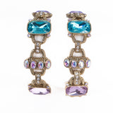 Heidi Daus Aurora Borealis Necklace / Bracelet Convertible Set - Rhinestone Rosie