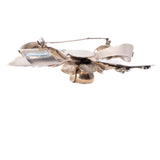 Hobé Flower Bow Brooch Sterling Silver vintage - Rhinestone Rosie