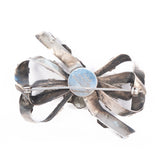 Hobe Double Bow Brooch Sterling Silver vintage - Rhinestone Rosie