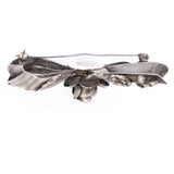 Hobe Double Bow Brooch Sterling Silver vintage - Rhinestone Rosie