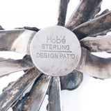 Hobe Double Bow Brooch Sterling Silver vintage - Rhinestone Rosie