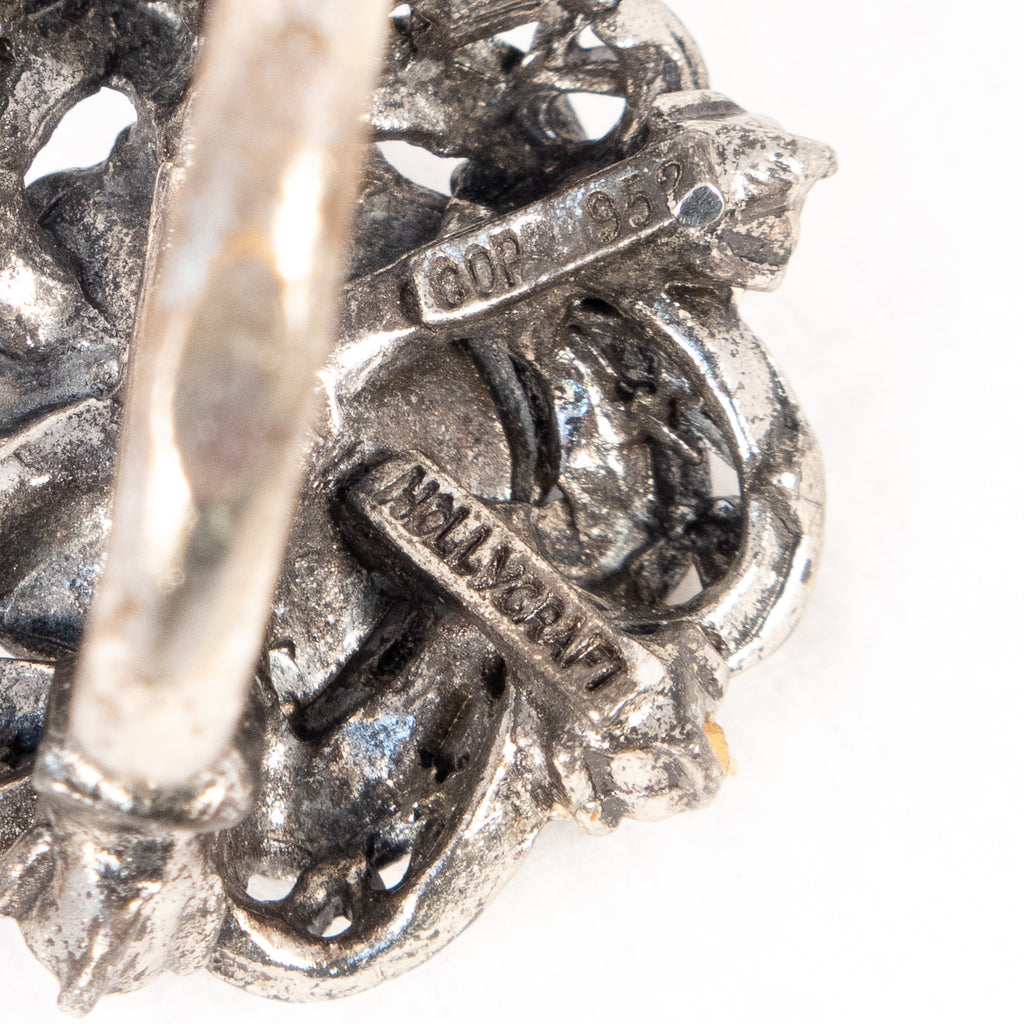 Hollycraft Flower Ring 1952 – Rhinestone Rosie