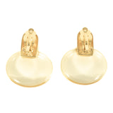 KJL Yellow Lucite Earrings vintage - Rhinestone Rosie