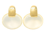 KJL Yellow Lucite Earrings vintage - Rhinestone Rosie