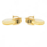 KJL Yellow Lucite Earrings vintage - Rhinestone Rosie