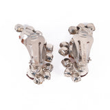 Karu Arke Inc Brown and Grey Rhinestone Earrings vintage - Rhinestone Rosie