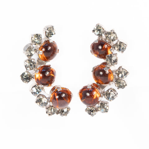 Karu Arke Inc. Brown and Grey Earrings