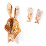 Karu Rabbit Earrings vintage - Rhinestone Rosie