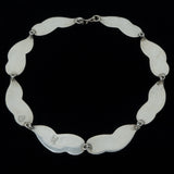 LICO Sterling Silver Link Necklace vintage - Rhinestone Rosie
