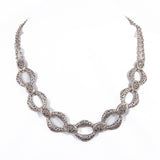 Sterling Silver Necklace by Lois Hill vintage - Rhinestone Rosie